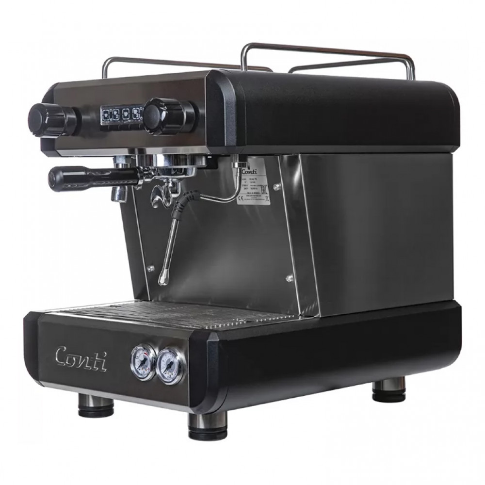 Кофемашина рожковая CONTI CC100 Стандарт 1 группа, черный