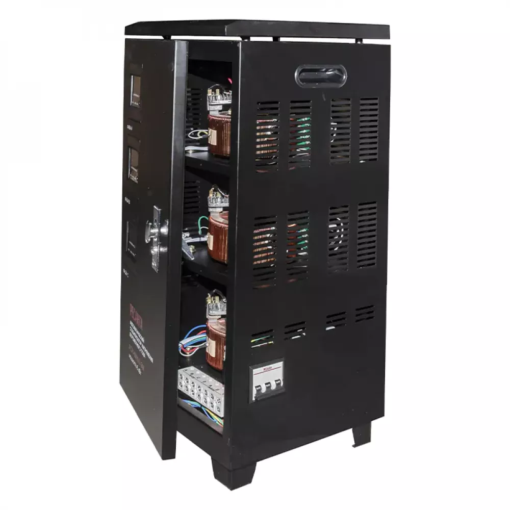 Ресанта АСН-60000/3-ЭМ трехфазный стабилизатор напряжения 63/4/10