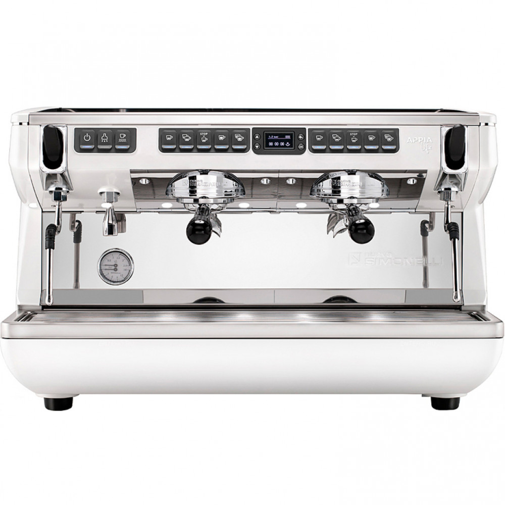 Кофемашина Nuova Simonelli Appia Life XT 2Gr V 220V black, white, red+high groups