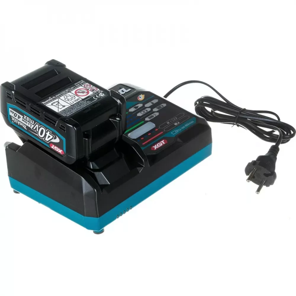 Makita GA004GM201 шлифмашина угловая ( 2 x 4 Ач, З/У)