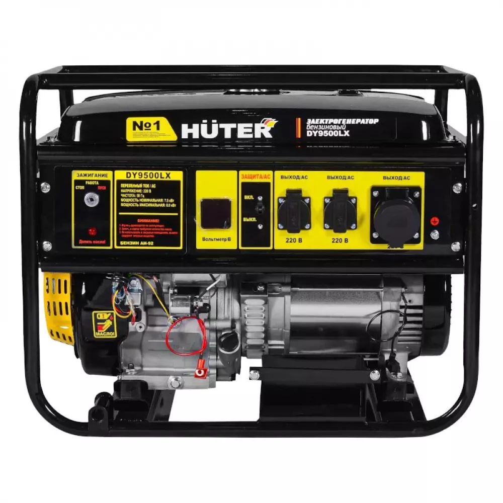 HUTER DY9500LX бензиновый генератор 64/1/40