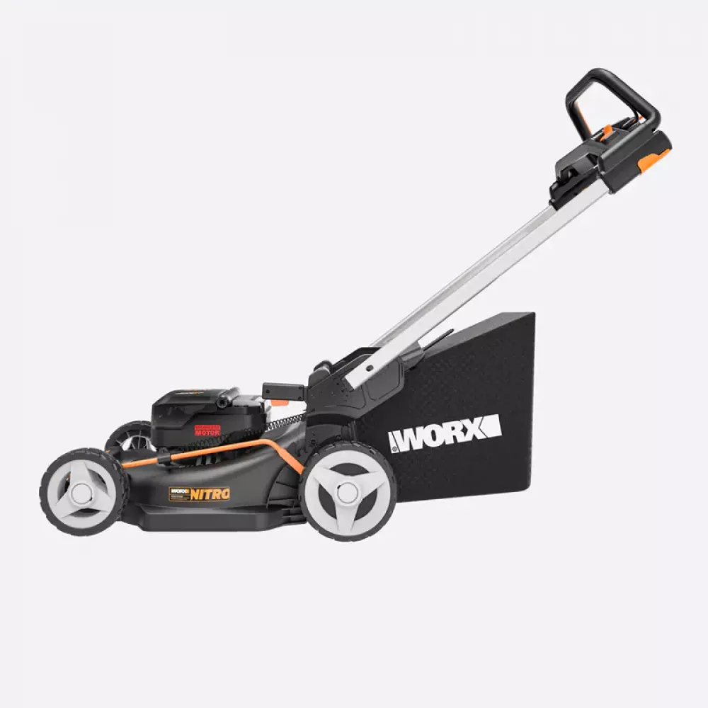 WORX WG749E аккумуляторная газонокосилка самоходная (2 x 4 Ач, ЗУ)