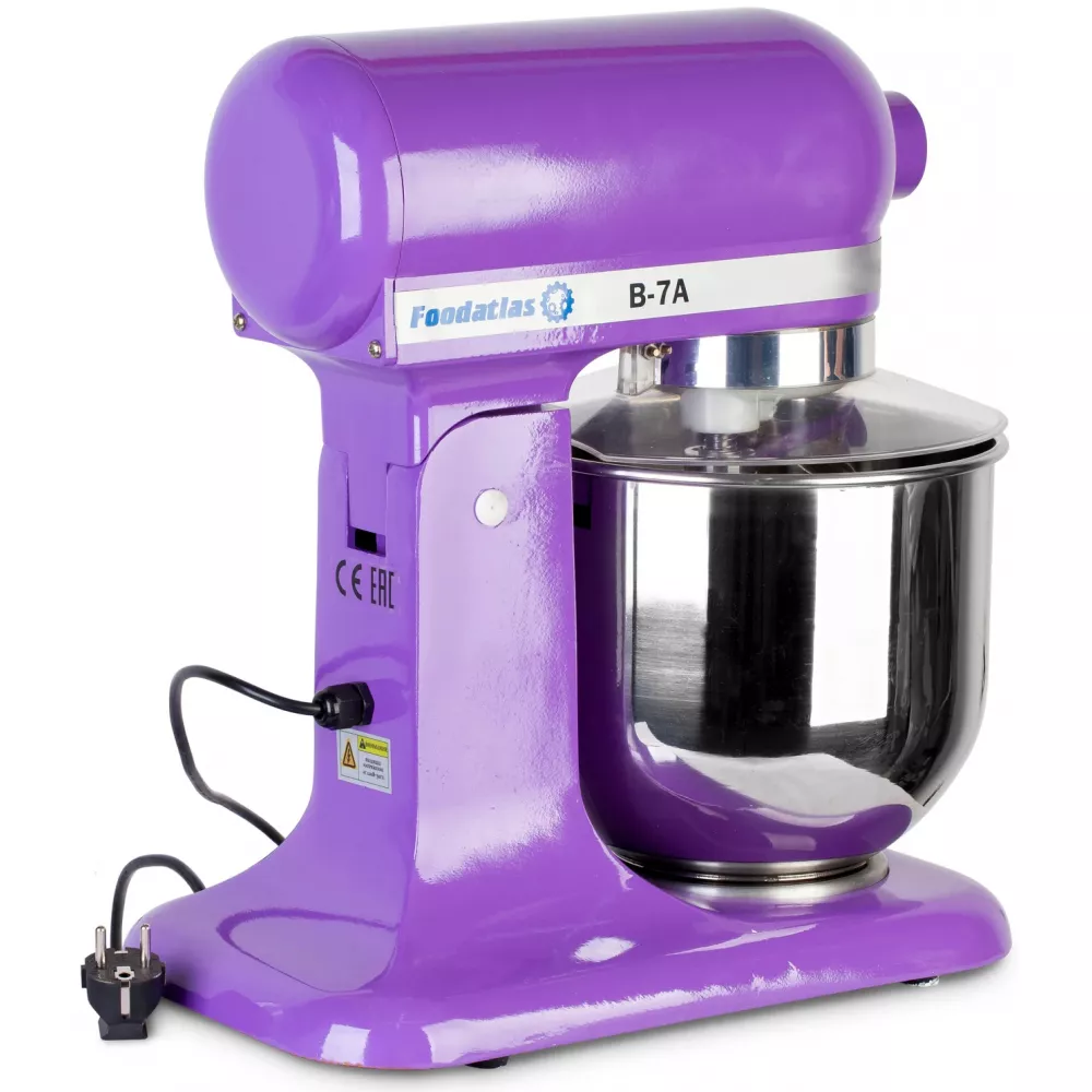 Планетарный миксер Foodatlas B-7A фиолетовый