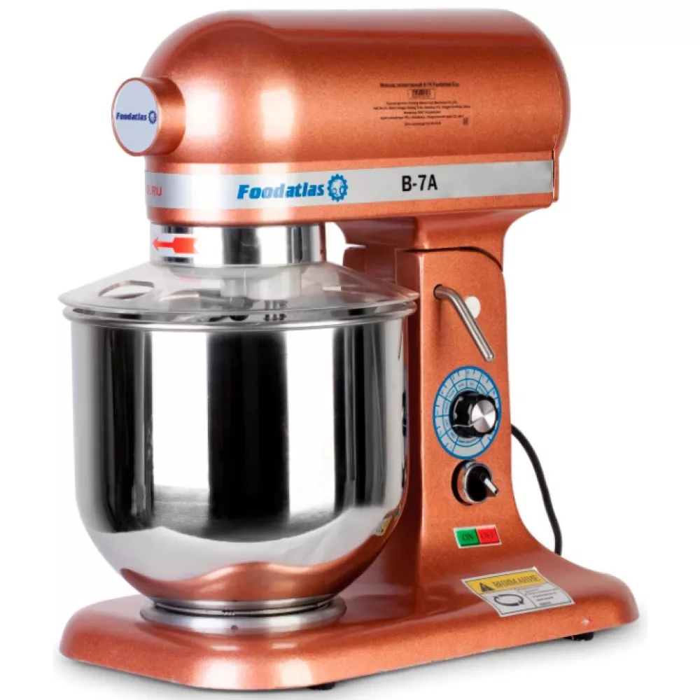 Планетарный миксер Foodatlas B-7A коричневый