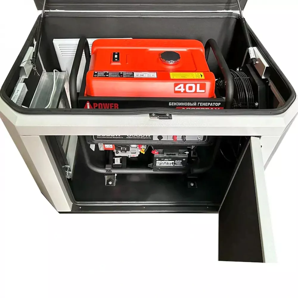 A-iPower A6000EAX бензиновый генератор в кожухе 1200 RAL 7035 УТ-11184227