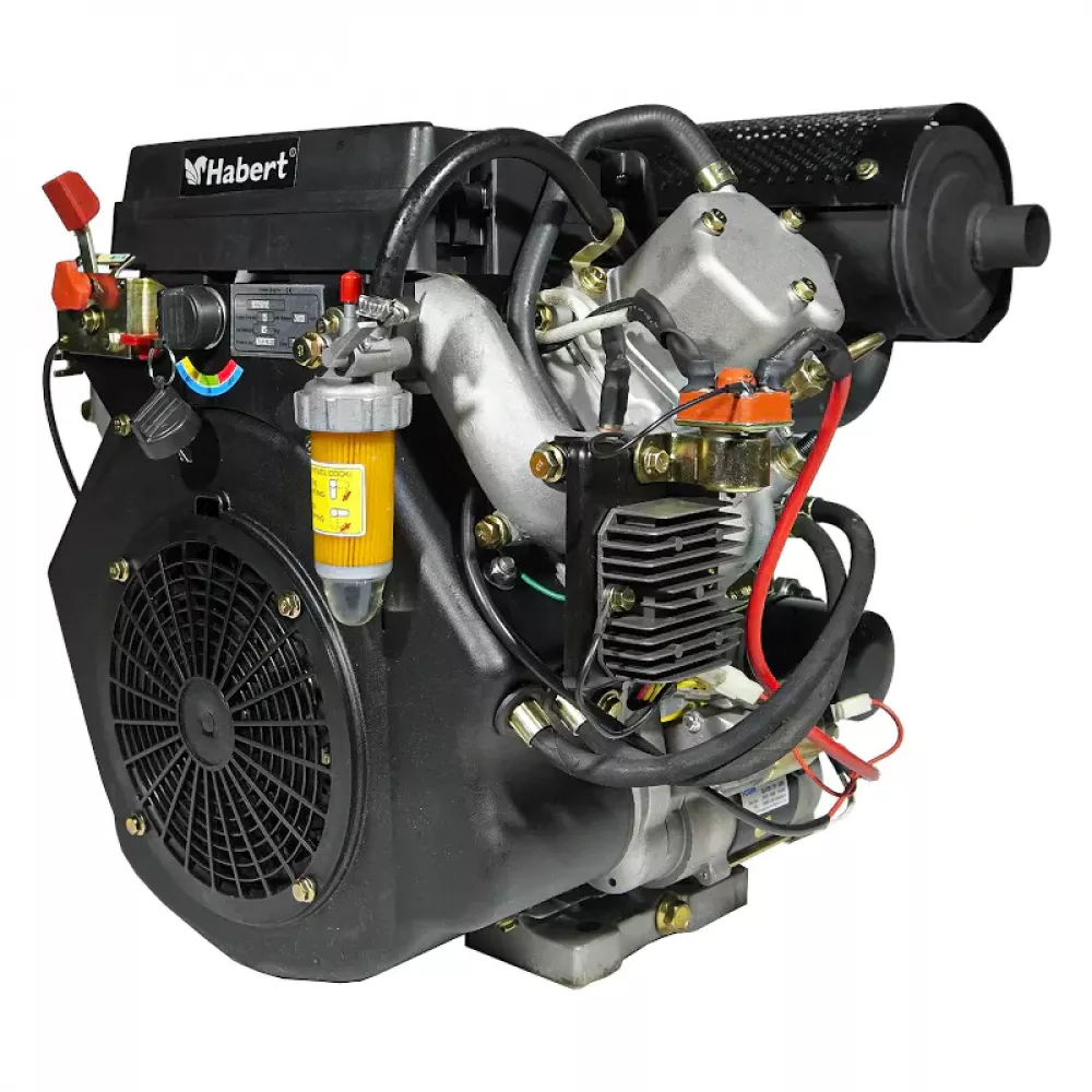 Habert HD2V910 двигатель дизельный D25.4 мм, 20А, 00-00062456