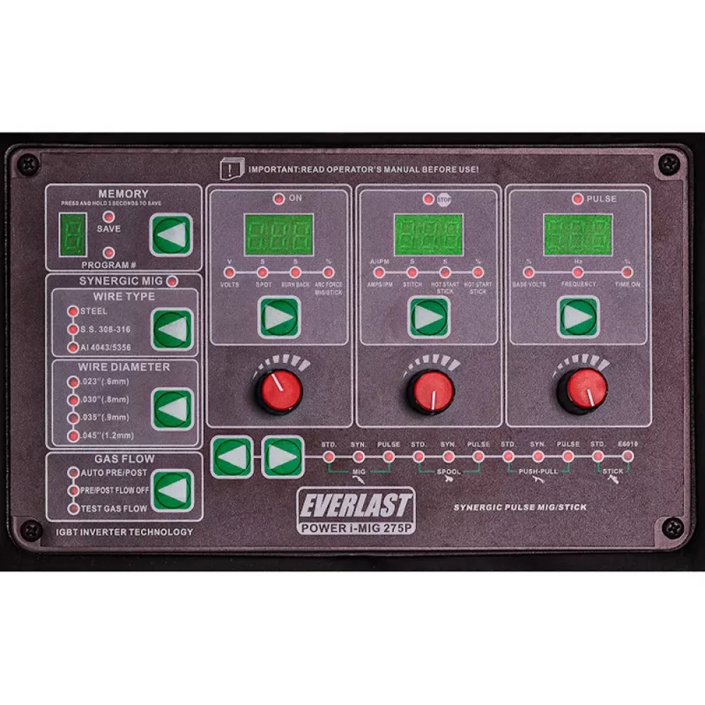 EVERLAST Power i-MIG 275P инверторный сварочный полуавтомат 2EV275P