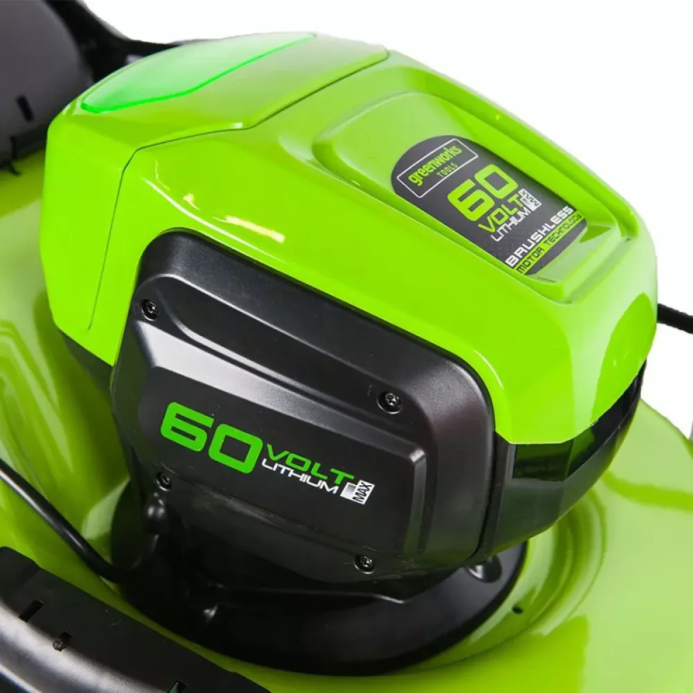Greenworks GD60LM46SP 60V аккумуляторная газонокосилка самоходная (без АКБ и ЗУ) 2502907