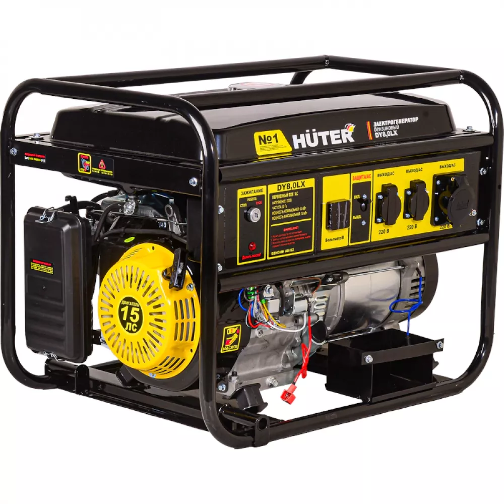 HUTER DY8,0LX бензиновый генератор 64/1/76