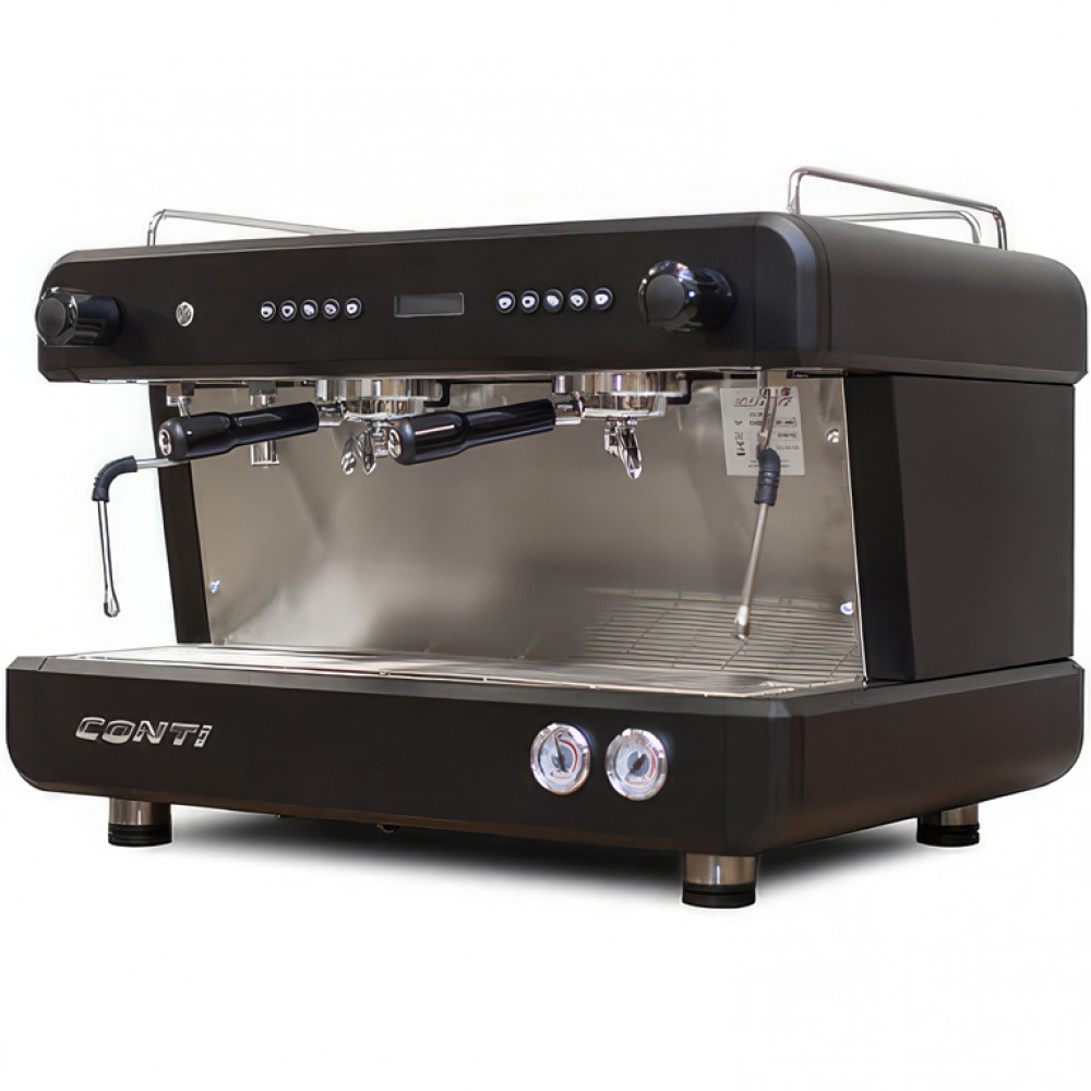 Кофемашина рожковая CONTI CC200 Standard TC 2 группы, черный