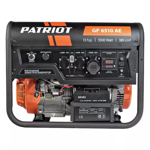 PATRIOT GP 6510AE бензиновый генератор 474101580