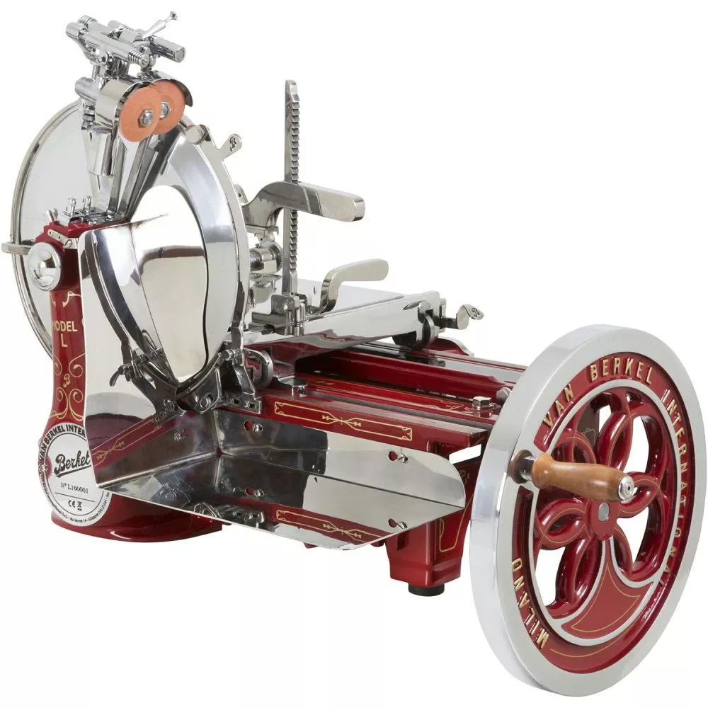 Слайсер Berkel Flywheel (Volano) L16 красный на подставке