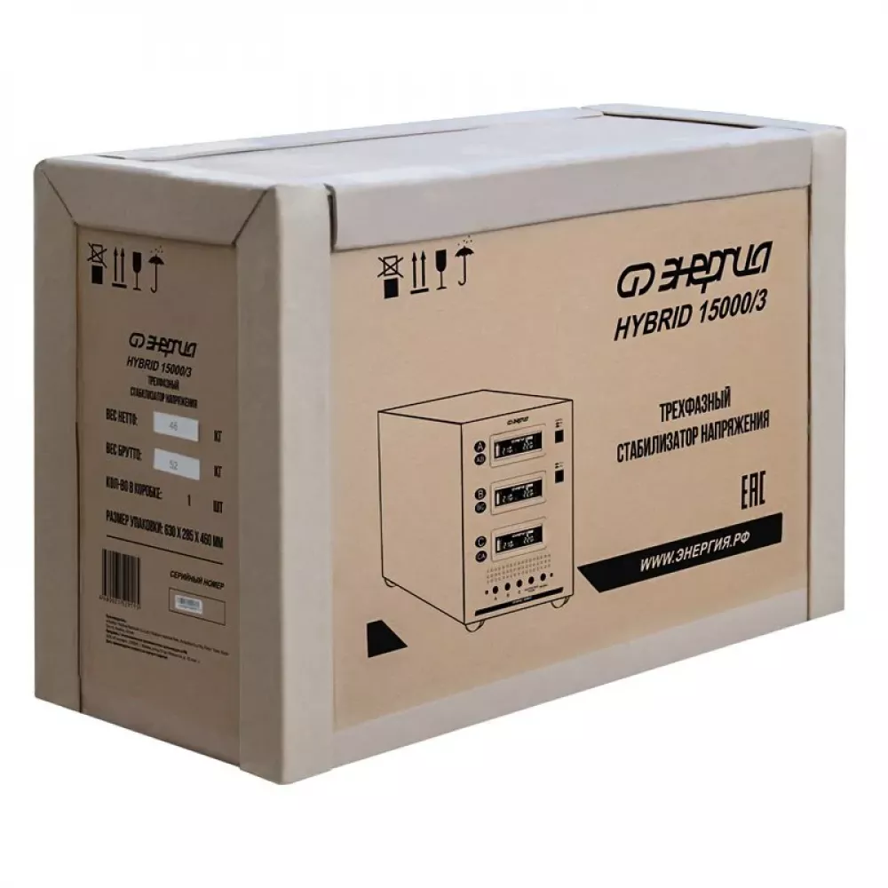 ЭНЕРГИЯ Hybrid II 15000/3 трехфазный стабилизатор напряжения Е0101-0165