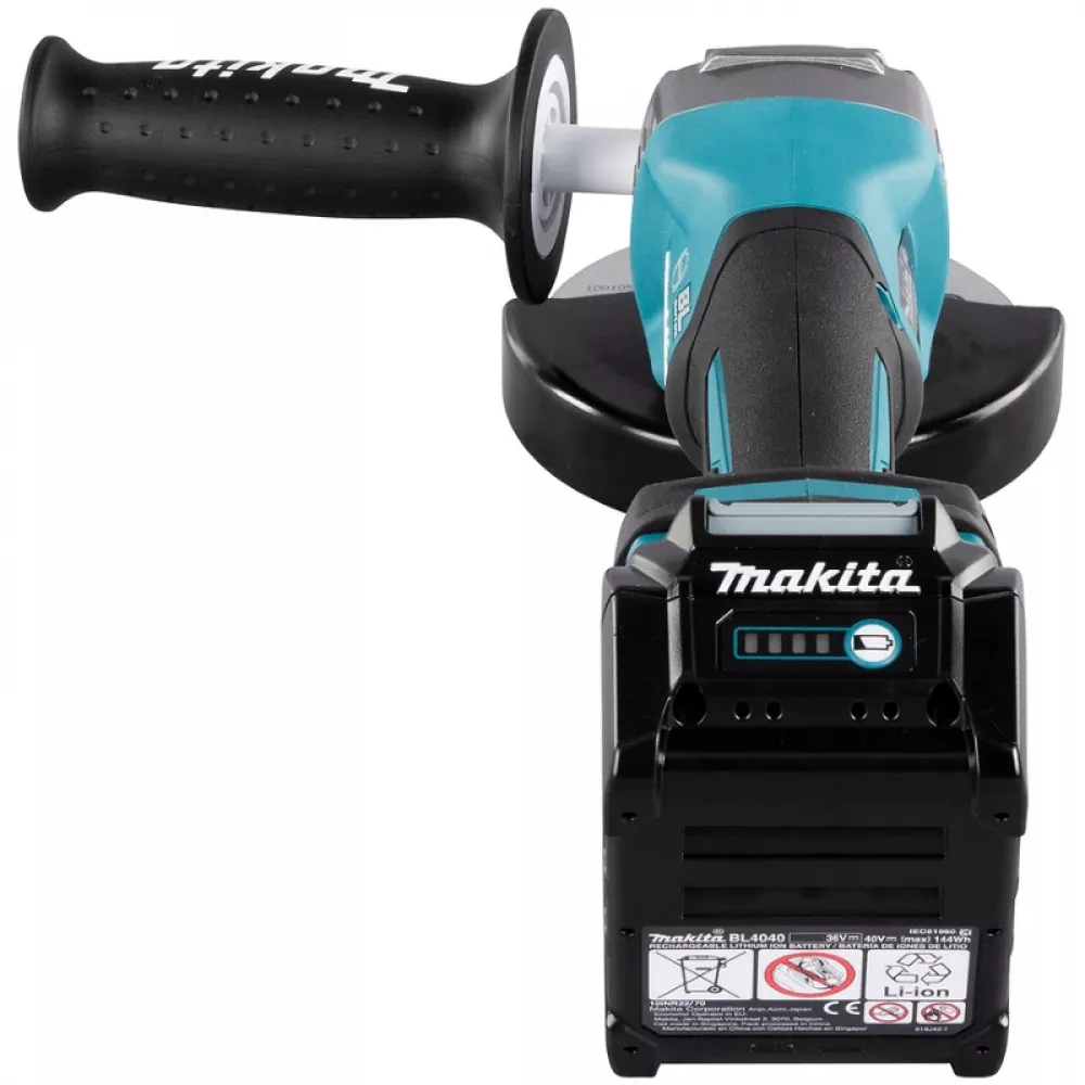 Makita GA013GM201 угловая шлифовальная машина ( 2 x 4 Ач, З/У)