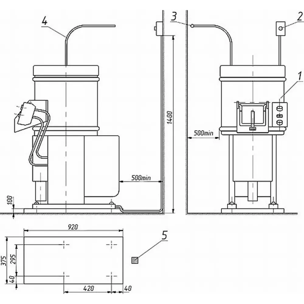 Картофелечистка Торгмаш МОК-400