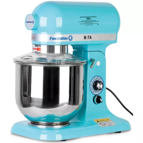 Планетарный миксер Foodatlas B-7A бирюзовый