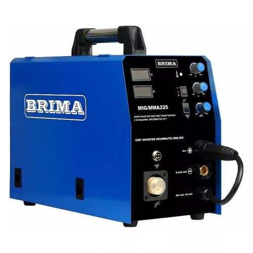 BRIMA MIG/MМА-225 сварочный полуавтомат 220 в, с горелкой НП000000922