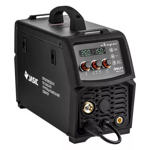 Сварог REAL SMART MIG 200 BLACK N2A5 сварочный инвертор с маской и крагами 00000098557