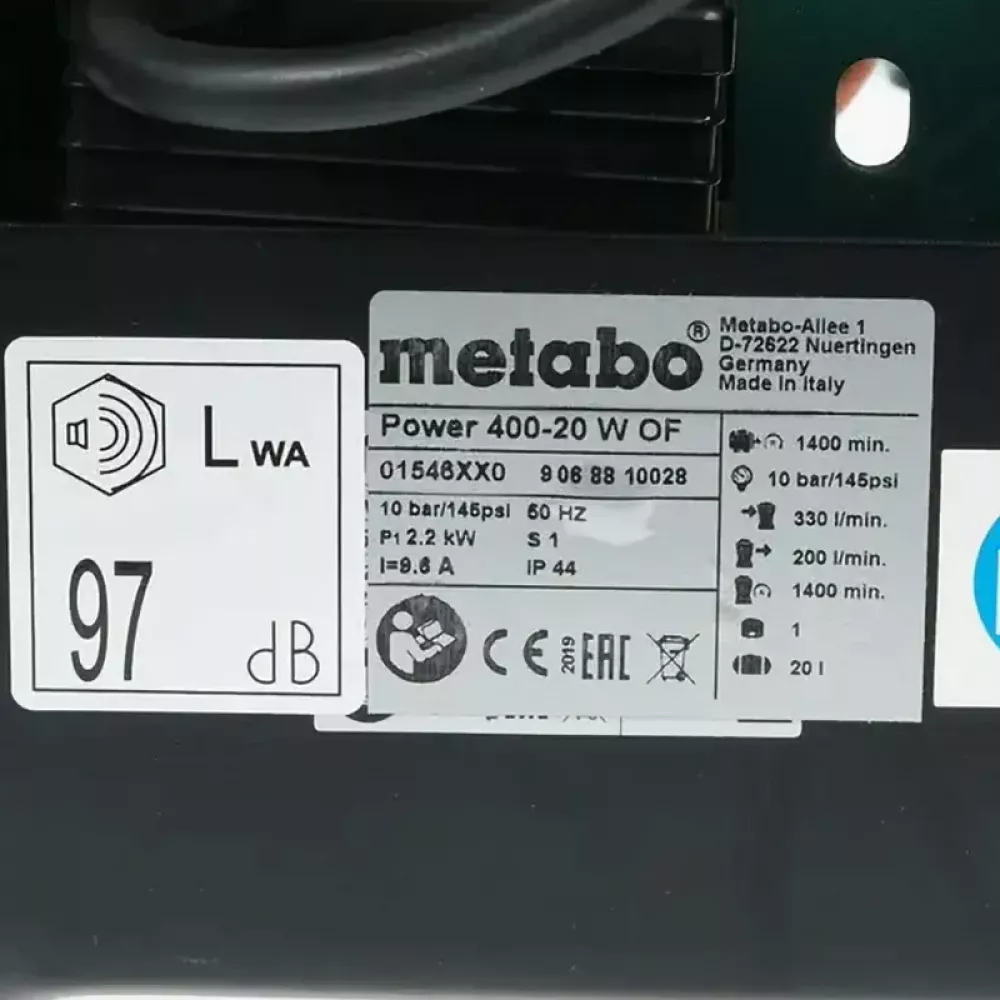 Metabo Power 400-20 W OF компрессор, 601546000