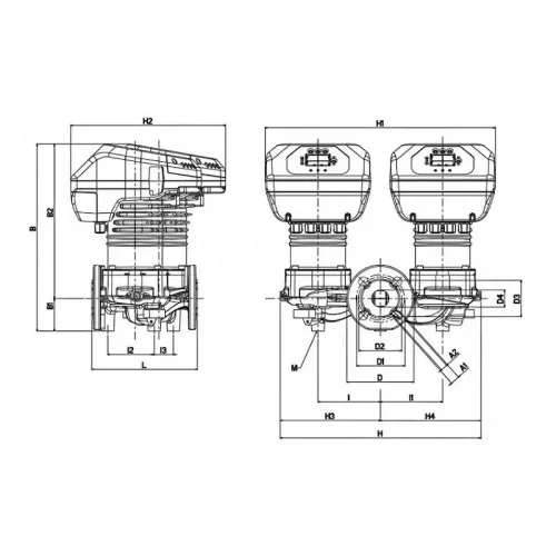 DAB EVOPLUS D 150/250.40 M насос циркуляционный промышленный 60151006