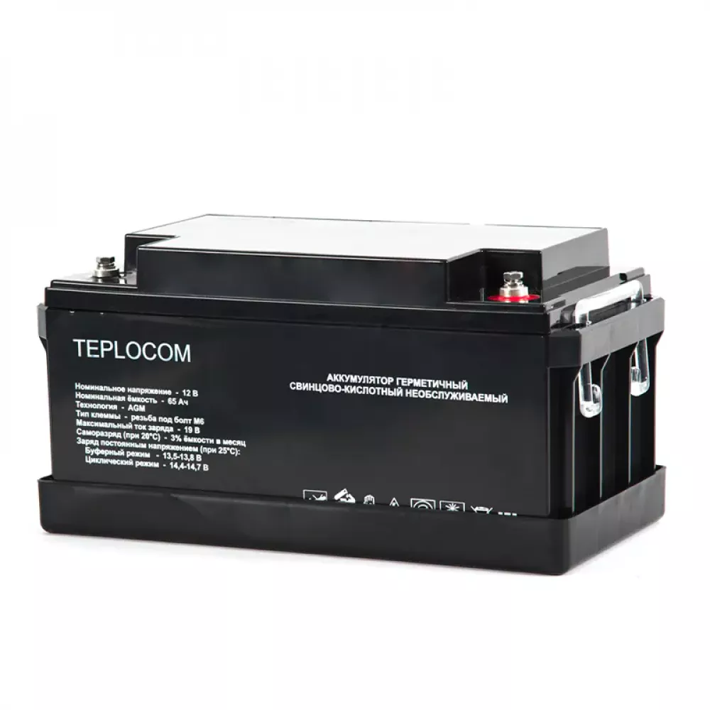 TEPLOCOM Solar 1500, 65Ач источник бесперебойного питания и 2 акб, 12387