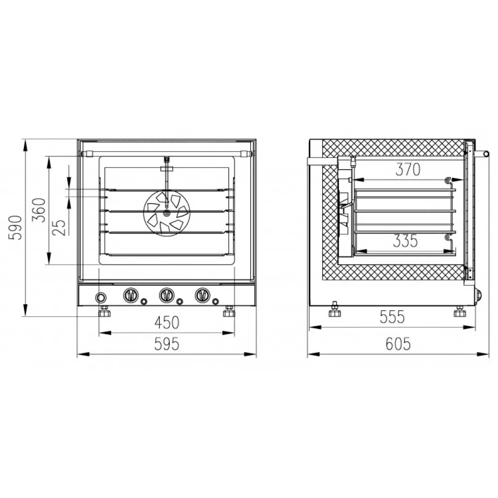 Печь конвекционная электрическая Enteco МН-43