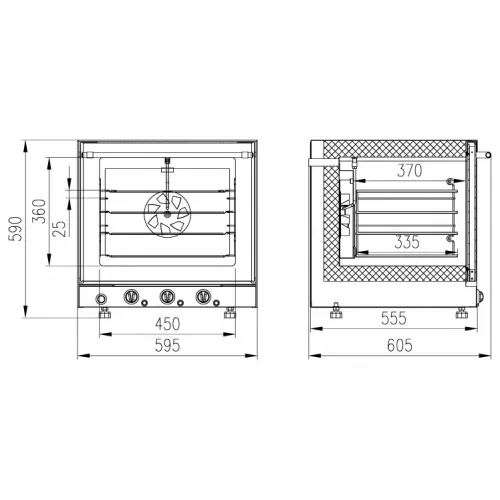 Печь конвекционная электрическая Enteco МН-43