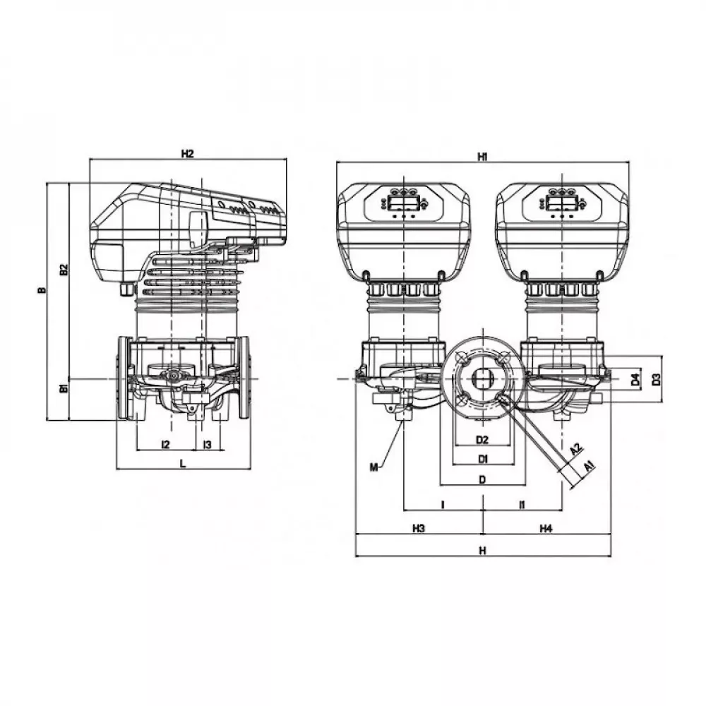 Насос циркуляционный промышленный DAB EVOPLUS D 80/240.50 M, 60151010