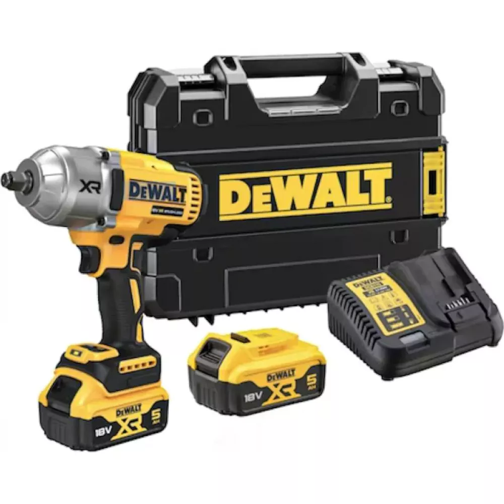 DeWalt DCF900P2T-QW аккумуляторный ударный гайковёрт (1 x 5 Ач, ЗУ)