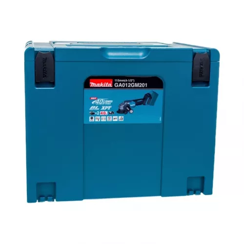 Makita GA012GM201 машина шлифовальная угловая аккумуляторная (2 x 4 Ач, ЗУ)