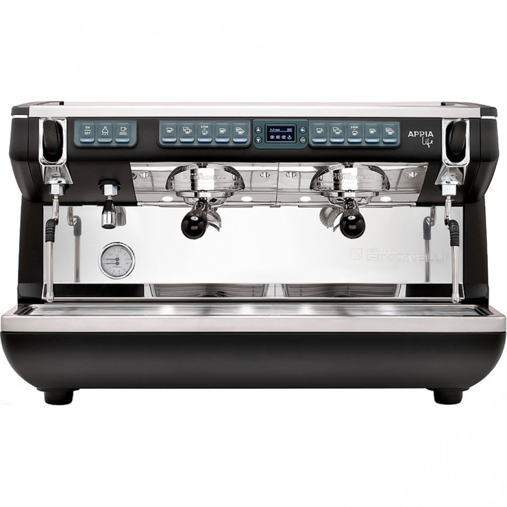 Кофемашина Nuova Simonelli Appia Life XT 2Gr V 220V black, white, red+high groups