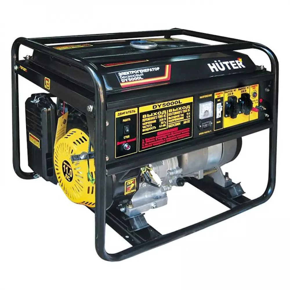 HUTER DY5000L бензиновый генератор 64/1/5