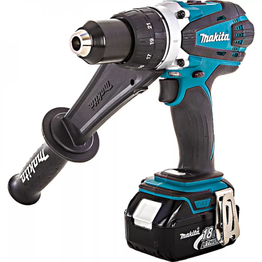 Makita DDF458RFE аккумуляторная дрель-шуруповерт (2 x 3 Ач, ЗУ)