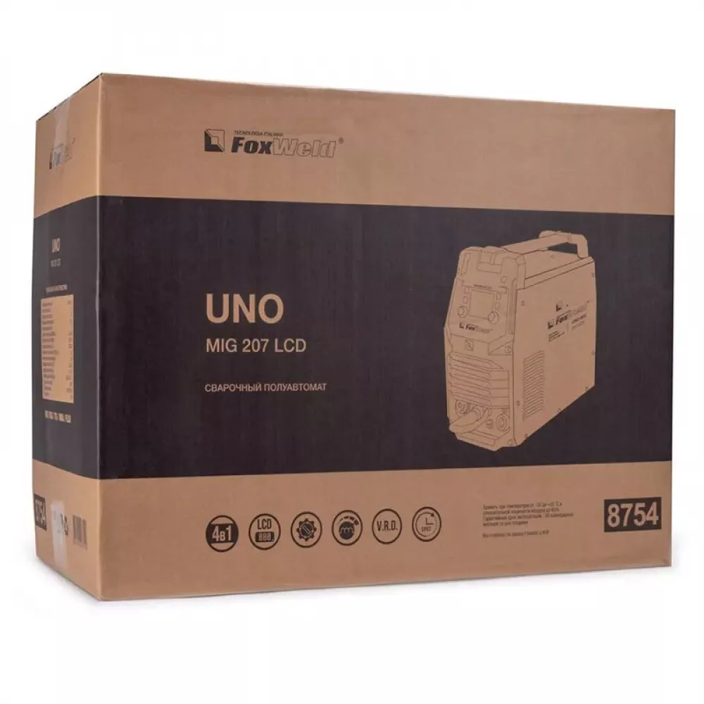 FoxWeld UNO MIG 207 LCD сварочный полуавтомат 8754