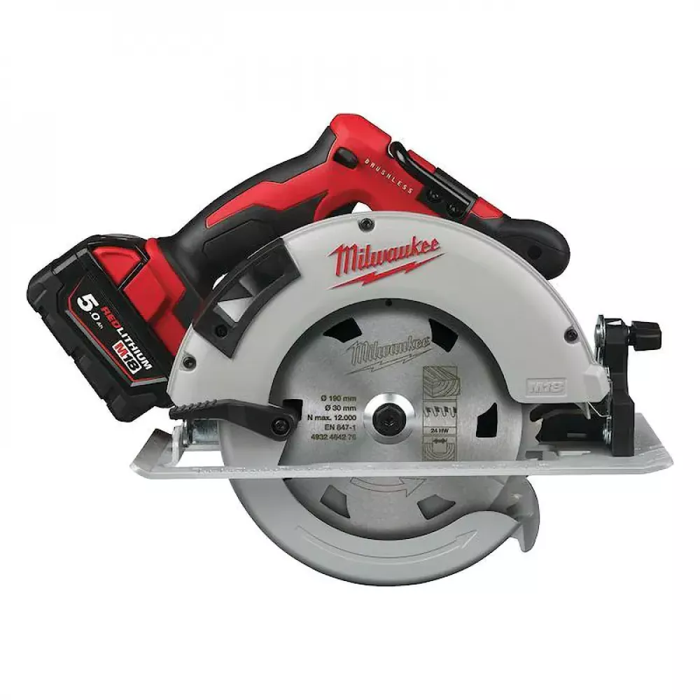 Milwaukee M18 BLCS66-502X аккумуляторная циркулярная пила (2 x 5 Ач, ЗУ) 4933464590