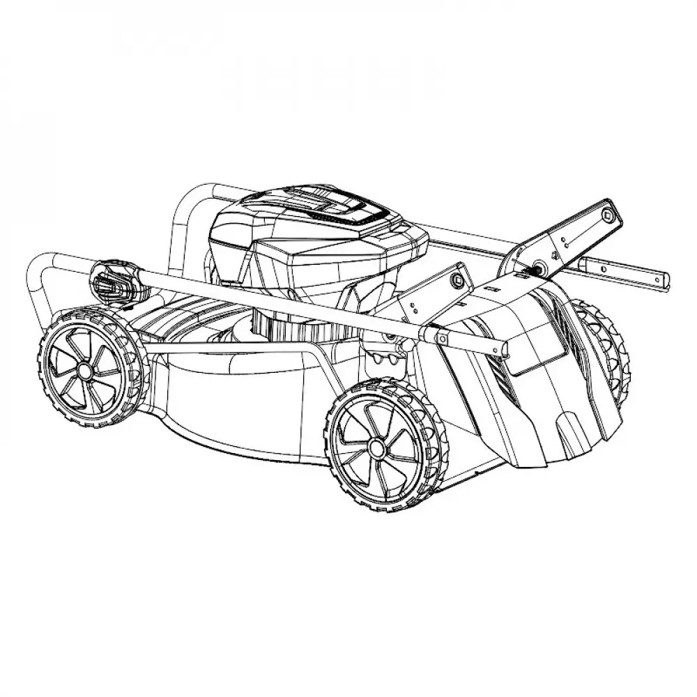 Oleo-Mac GI 48P 40V аккумуляторная газонокосилка самоходная (1 x 5 Ач, ЗУ) 5410-9001S1