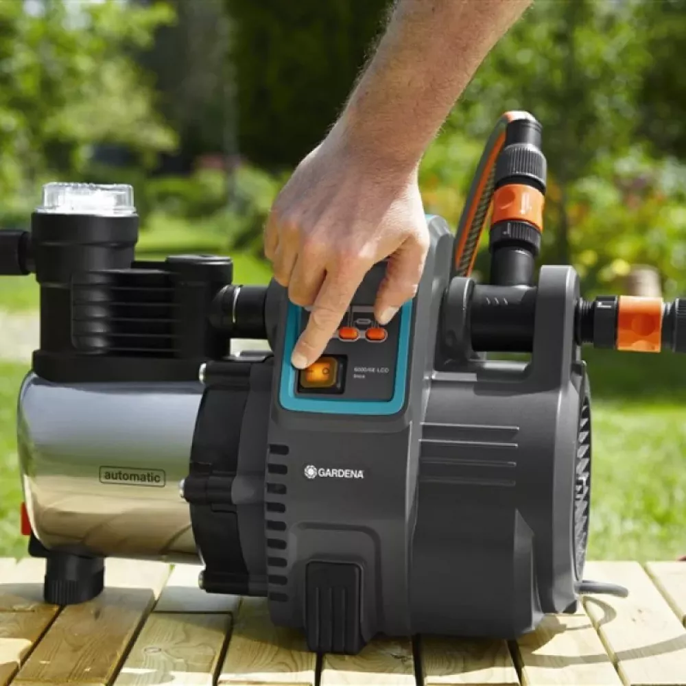 Автоматический напорный насос Gardena 6000/6E LCD inox, 01760-20.000.00