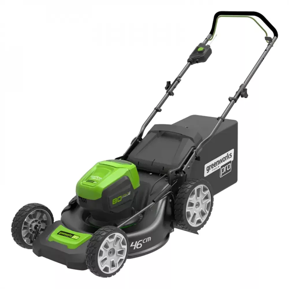 Greenworks GD80LM46K4 80V аккумуляторная газонокосилка (1 x 4 Ач, ЗУ) 2500907UB
