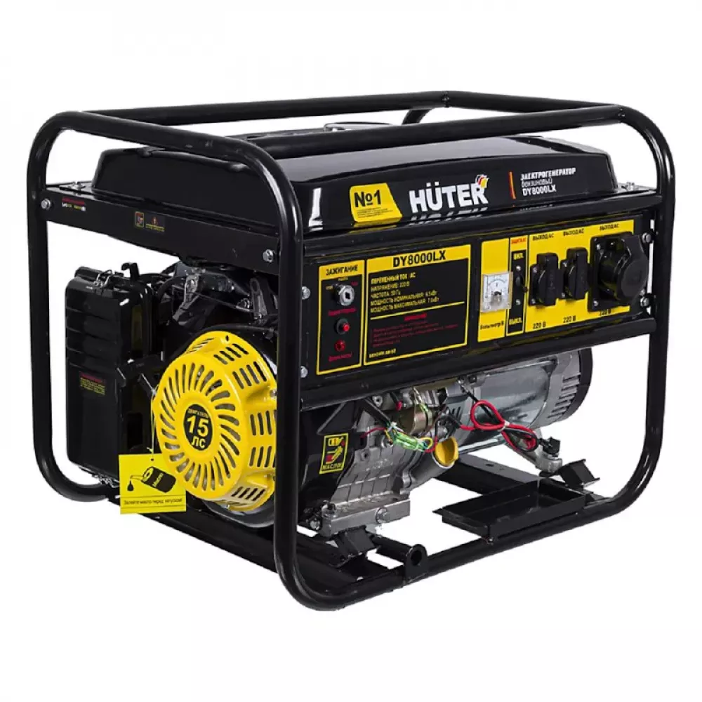 HUTER DY8000LX бензиновый генератор 64/1/19