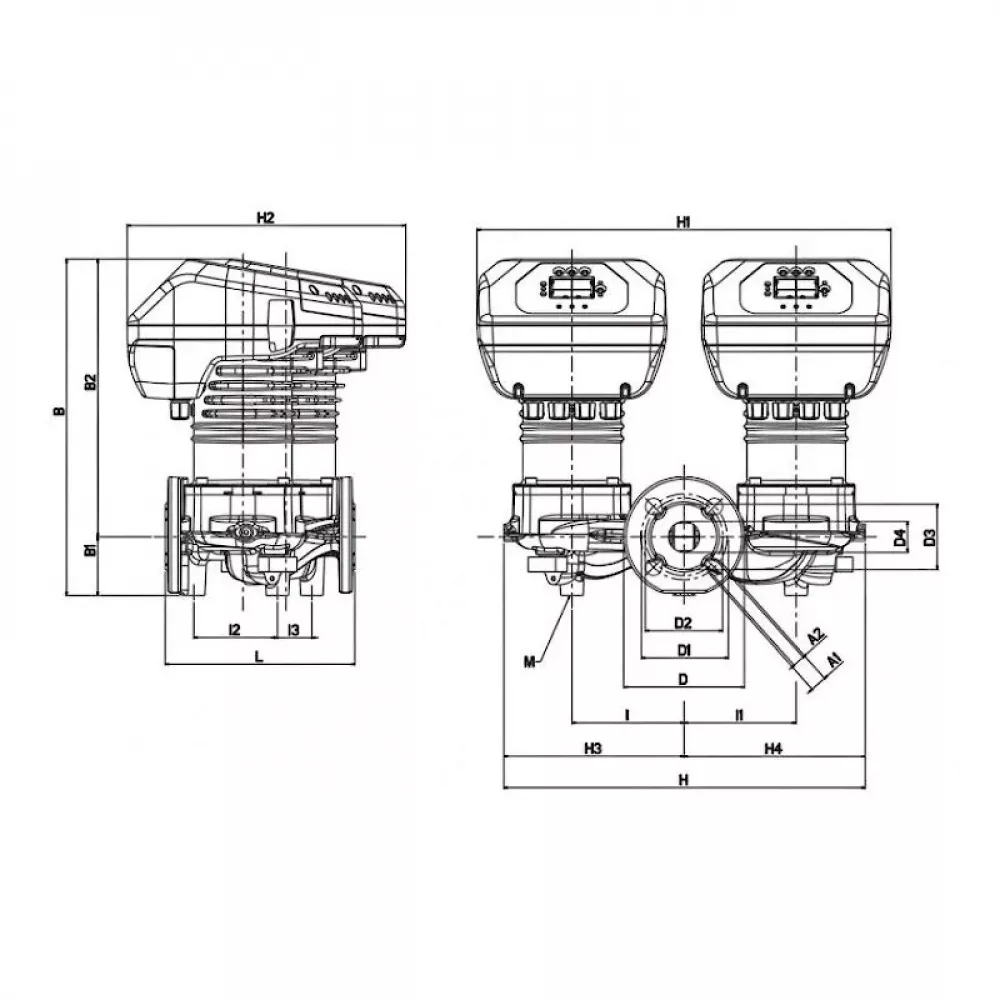 Насос циркуляционный промышленный DAB EVOPLUS D 100/280.50 M, 60151011